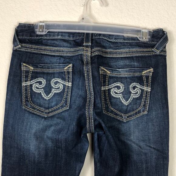 Express Rerock bootcut western rodeo rocker ranch jaripeo contrasting stitching - Picture 5 of 5